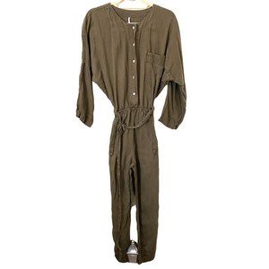 FREE PEOPLE Linen Bohemian Jumpsuit
